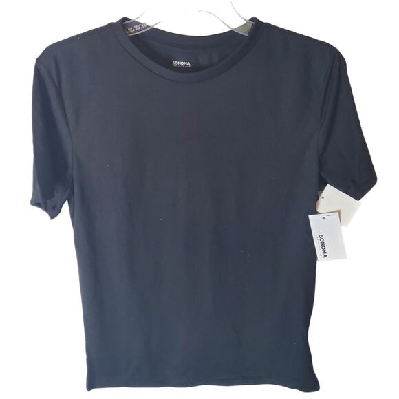 Sonoma Sleepwear Black Crewneck Soft Tee, NWT, XL - Picture 1 of 5